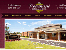 Tablet Screenshot of covenantfuneralservice.com